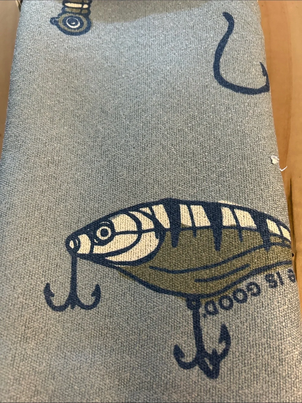 Life Is Good Blue & Gray Micro Terry Quick-Dry Towel